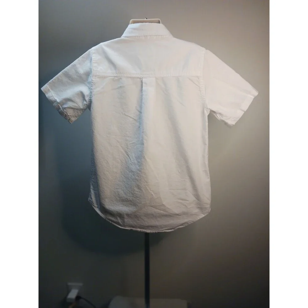 Children’s Place Dress Shirt Short Sleeve Size 7/8 White